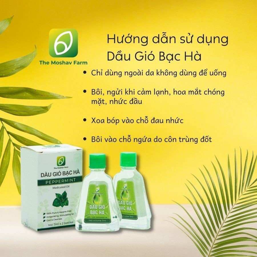 Dầu gió bạc hà The Moshav farm