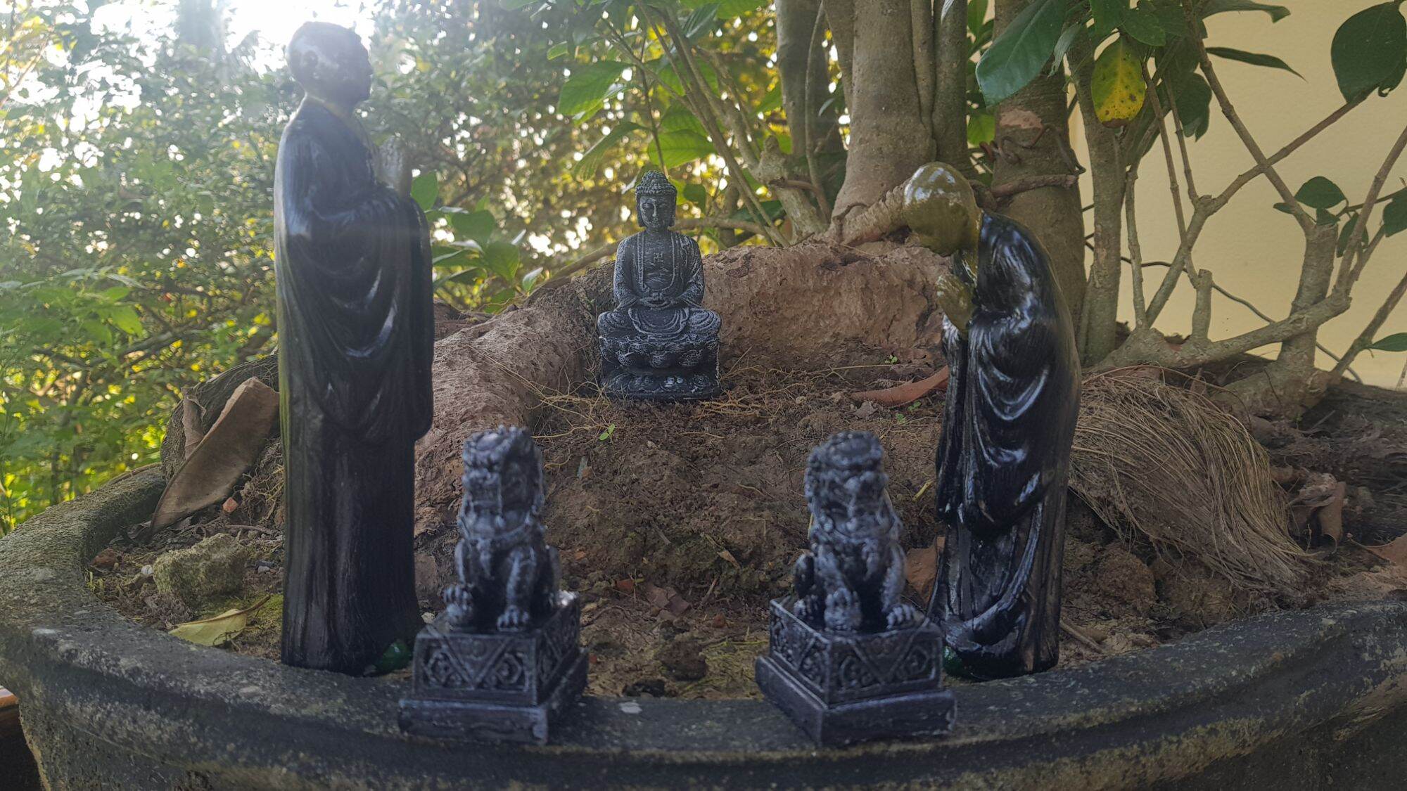 SET 5 TƯỢNG MINI, TIỂU CẢNH, HÒN NON BỘ