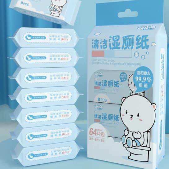 Khăn ướt mini bỏ túi bịch 8 gói