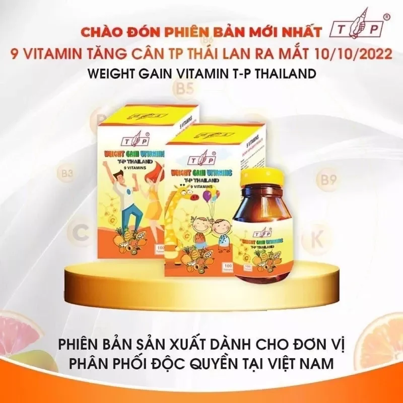 Vitamin Vị trái cây Tăng cân 100v