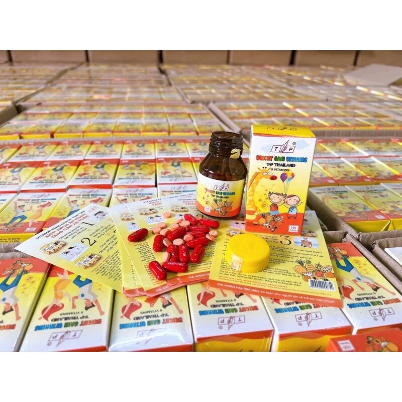 2 hộp Vitamin Tăng Cân TP Thái Lan 100 Viên