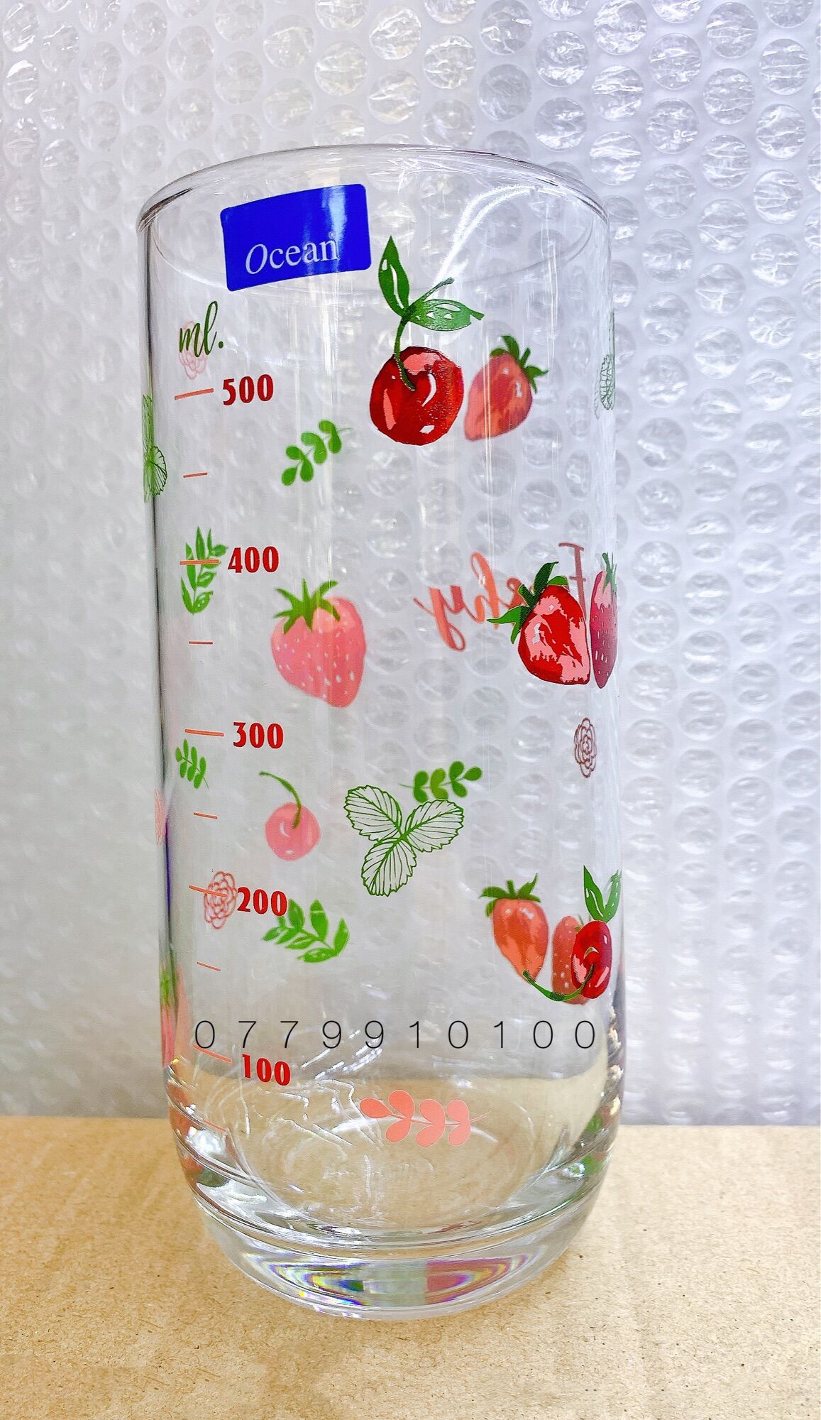 [HCM](ĐƯỢC CHỌN HOA VĂN) Ly thuỷ tinh chia vạch 625ml Ocean