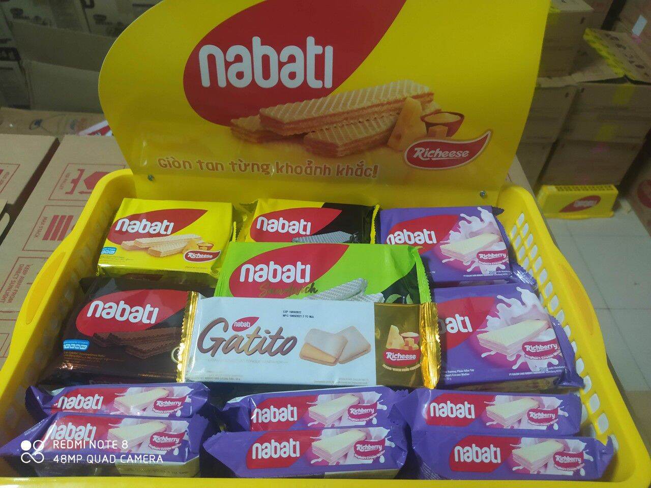 Combo 5 gói bánh Nabati 50g có 6 vị