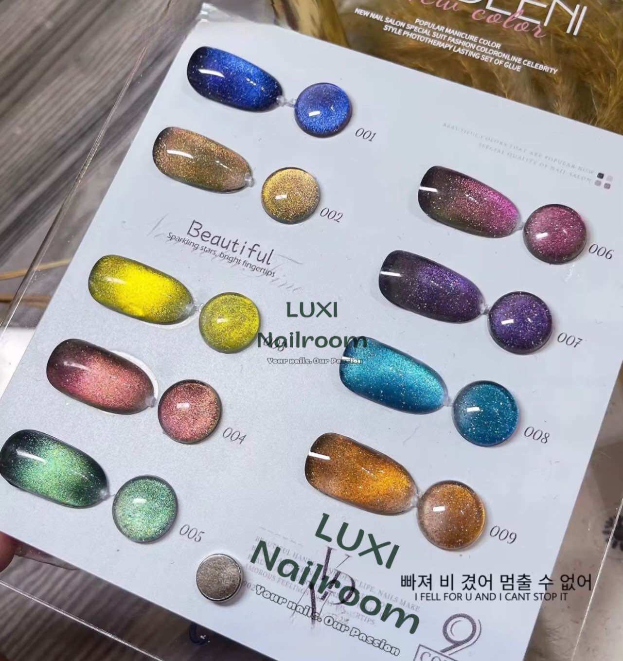 Nailbox - móng úp thiết kế mẫu mắt mèo flash galaxy