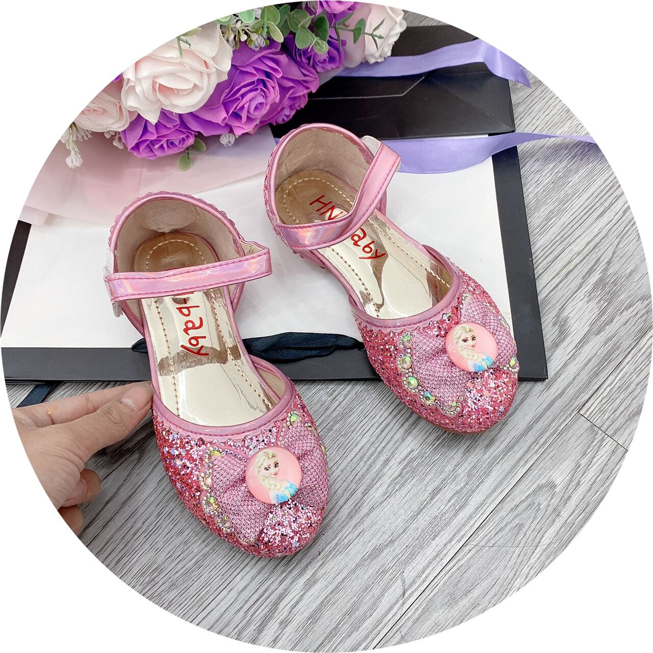 Giầy bệt đế mềm bé gái siêu xinh