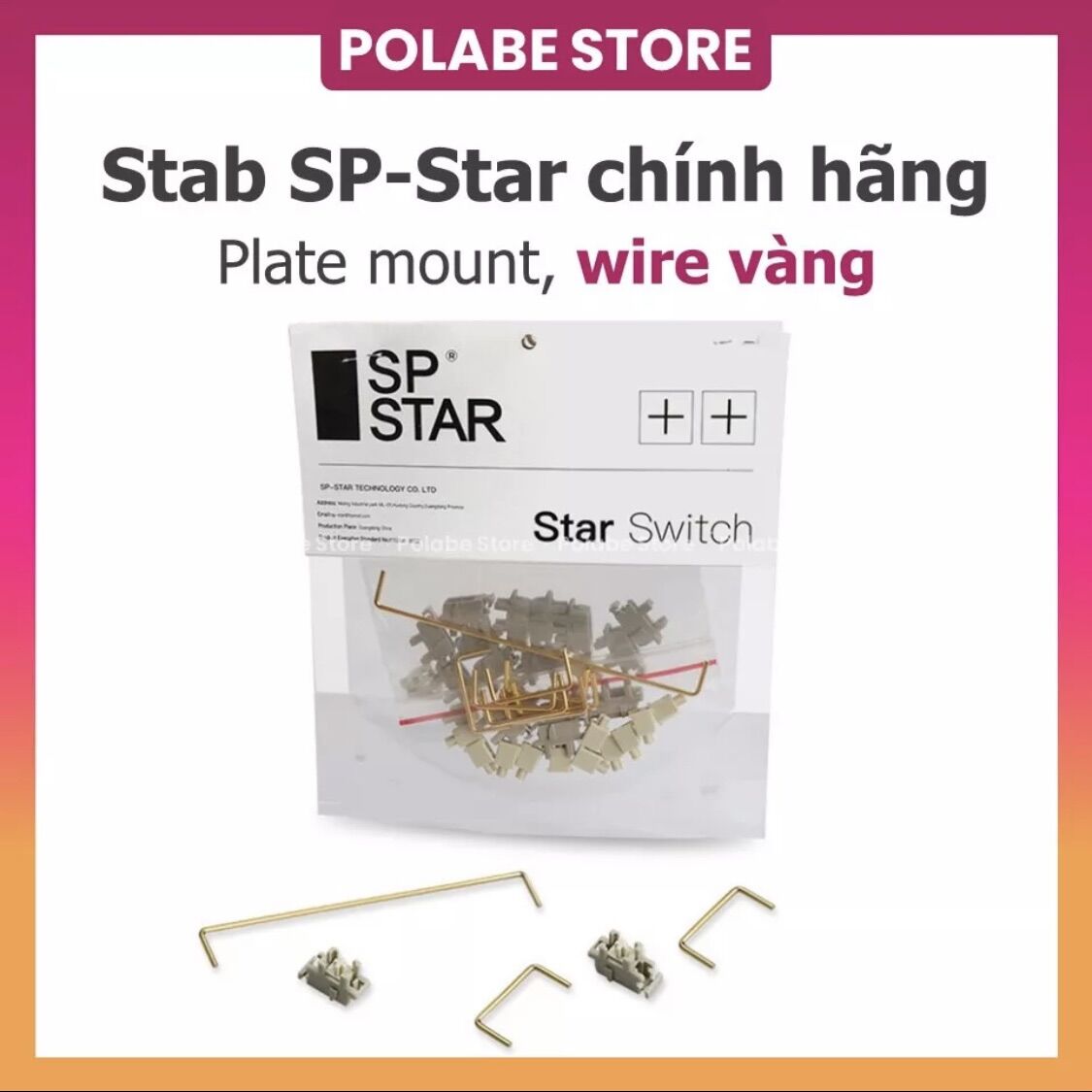 STAB SP-STAR hàng xịn Sp Star Stab Plate Mount cho bàn phím cơ Stabilizer bàn phím - Polabe Store