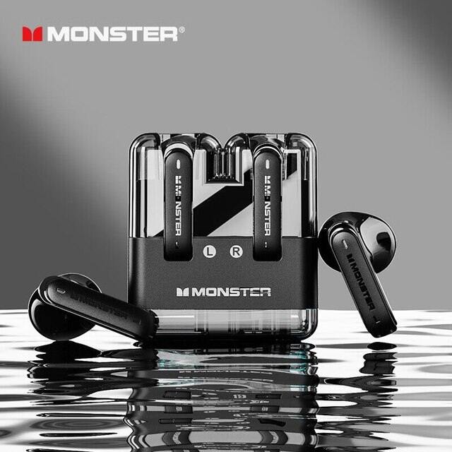 【24H giao hàng 2 năm bảo hành】Monster XKT12 Tai nghe chơi Bluetooth 5.3 TWS tai nghe không dây HIFI 