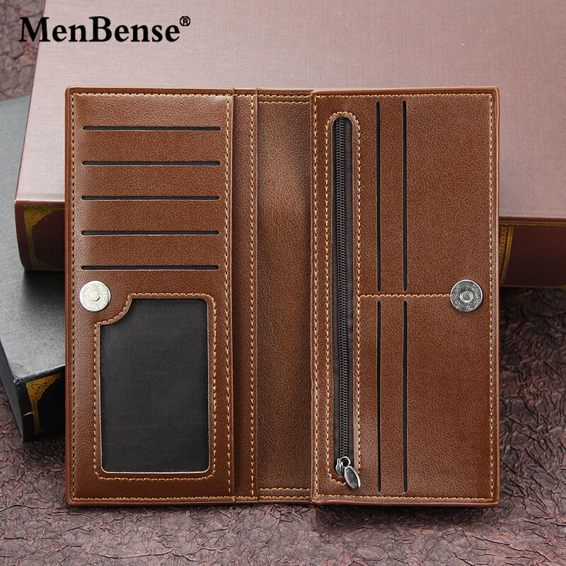 Men's Polyester Wallets Mens long fashion ultra-thin luxury design wallet, multi card slot and ...