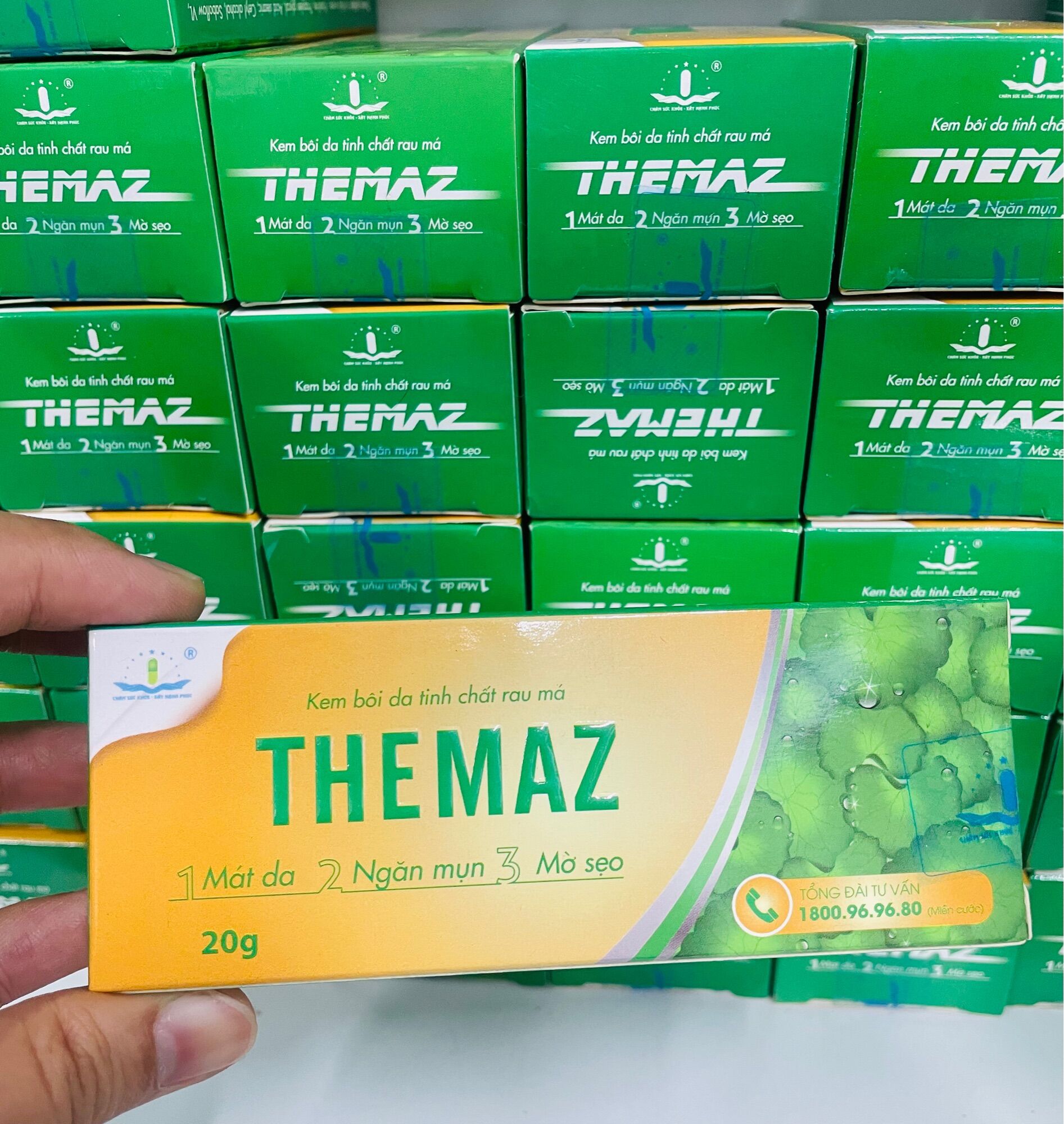 Kem bôi tinh chất rau má themaz - tuýp 20g