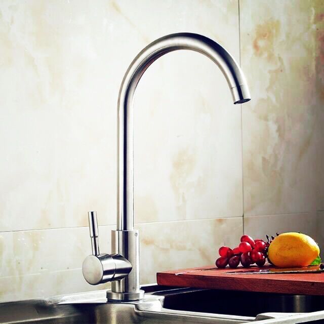 Vòi rửa chén bát đơn lạnh - Inox 304