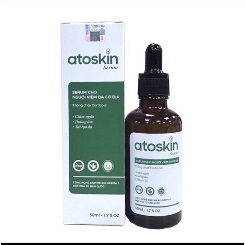 Tinh chất Serum 50ml Atoskin hỗ trợ cho người viêm da cơ địa không chứa