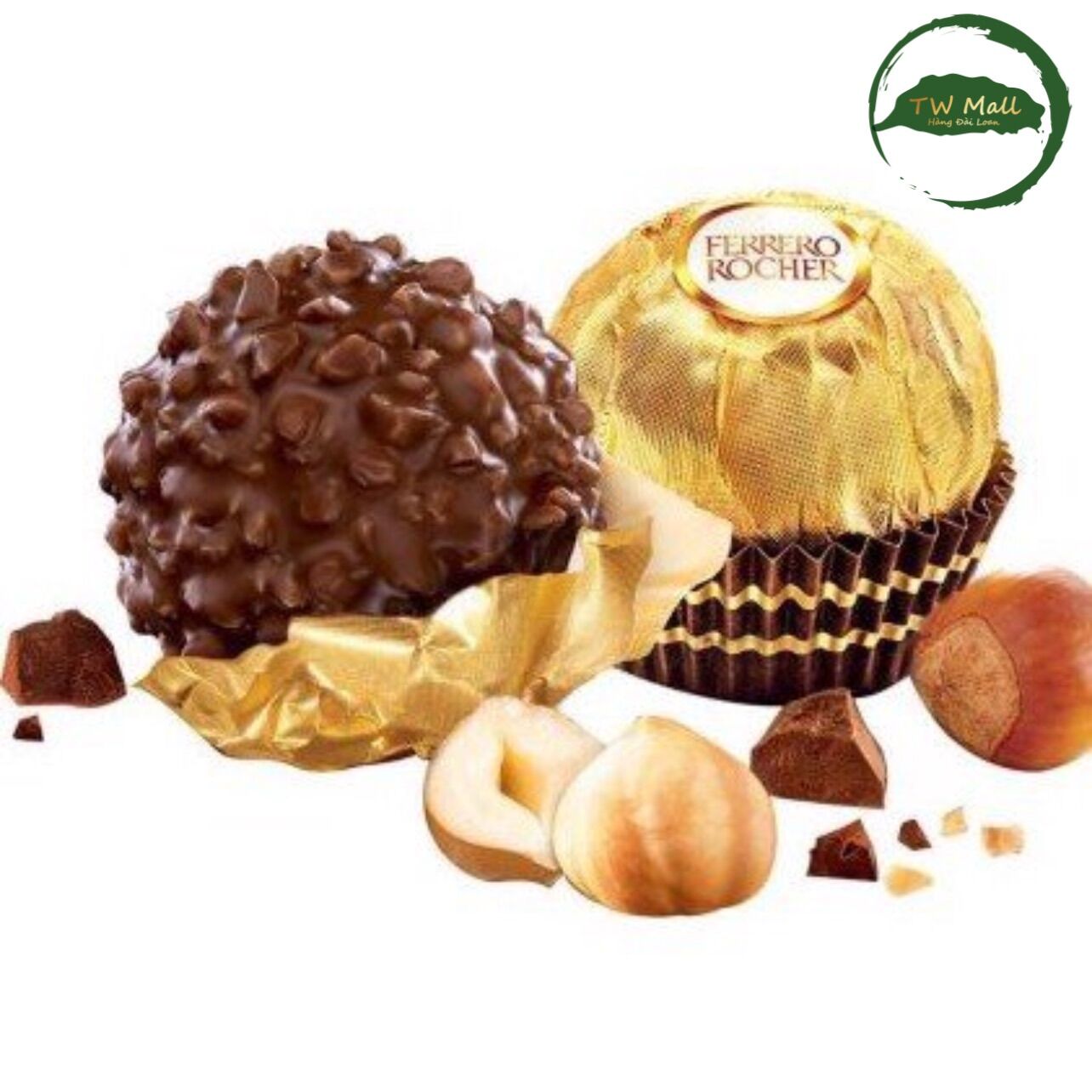 1 VỈ (3 VIÊN 37g x 1) SOCOLA FERRERO ROCHER HALZENUT Ý - TW Mall