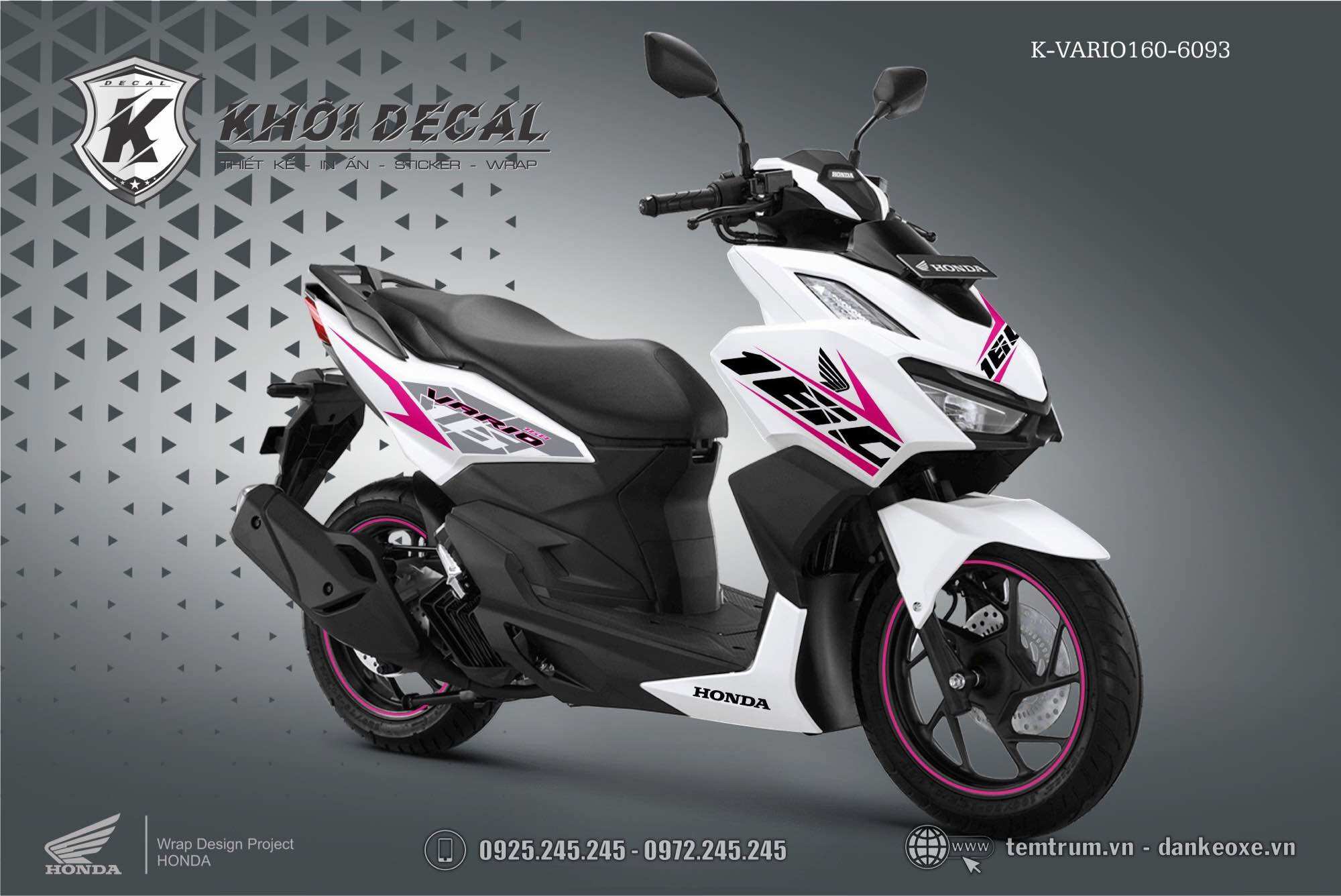 Tem Vario 160 decal cao cấp