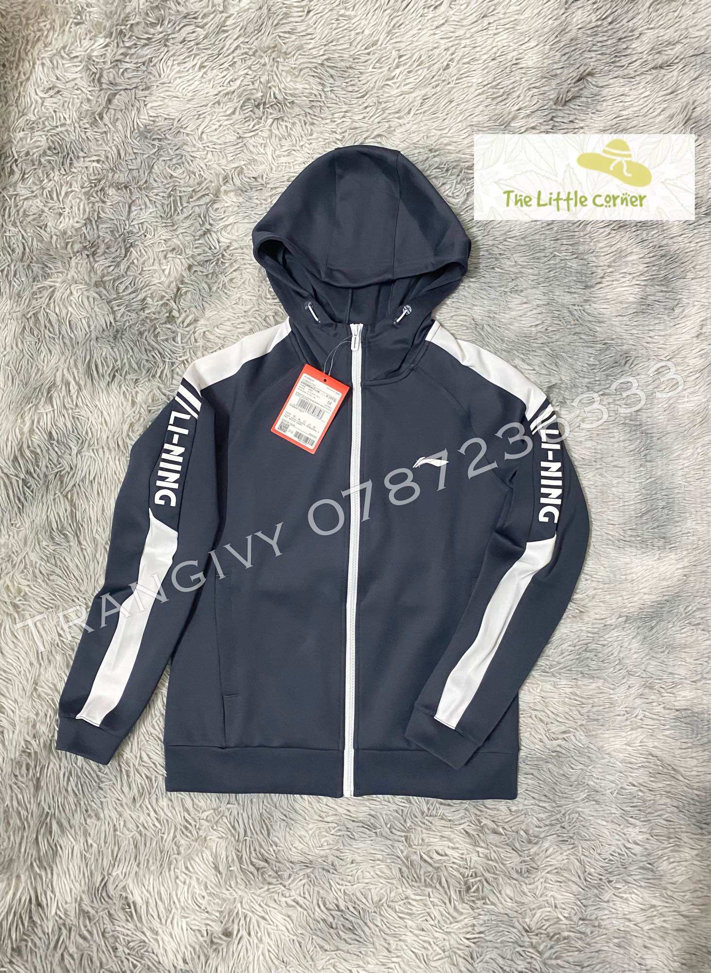 Áo khoác nỉ trơn nữ Lining AWDRB04