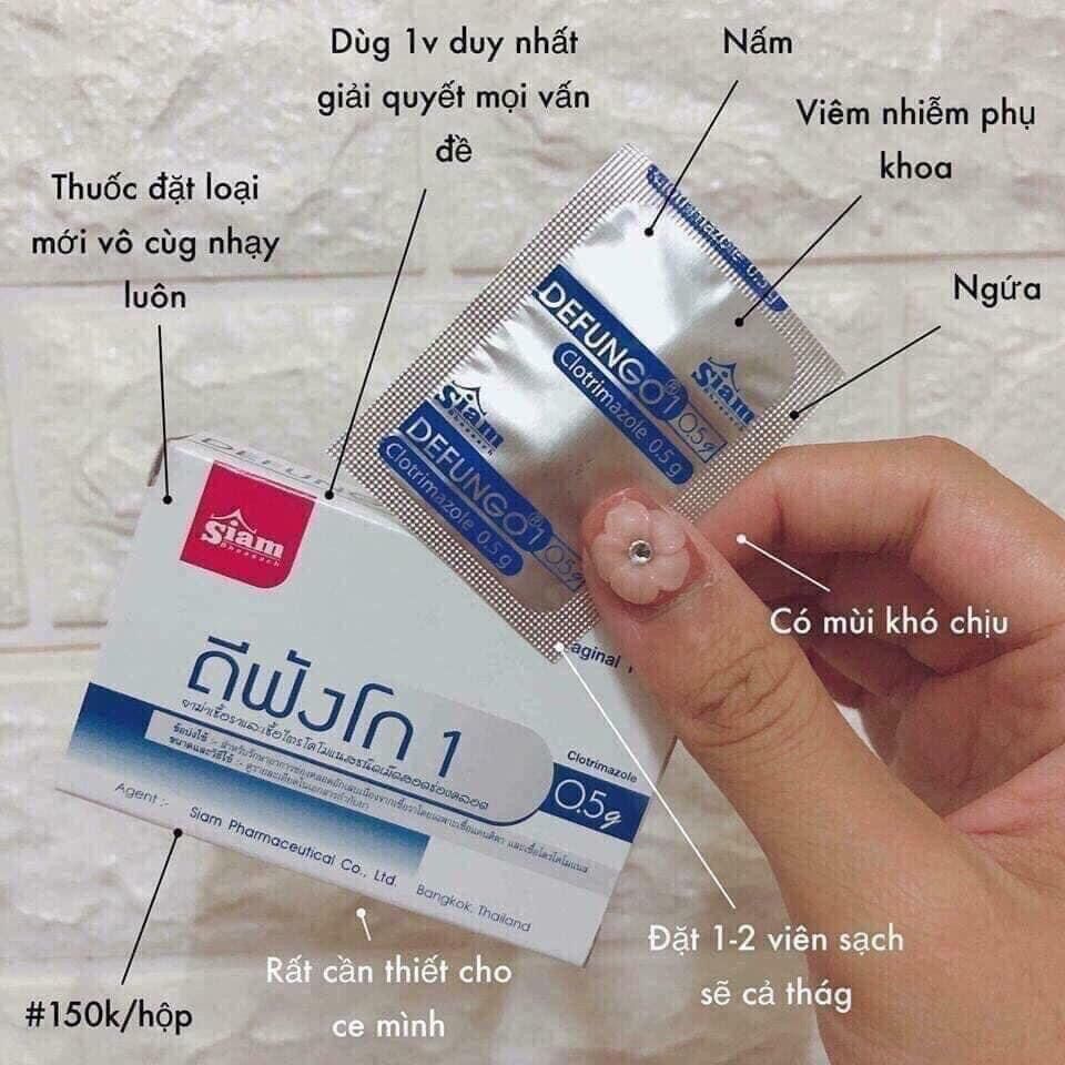 hộp 1viên đặt phụ khoa defungo thái lan
