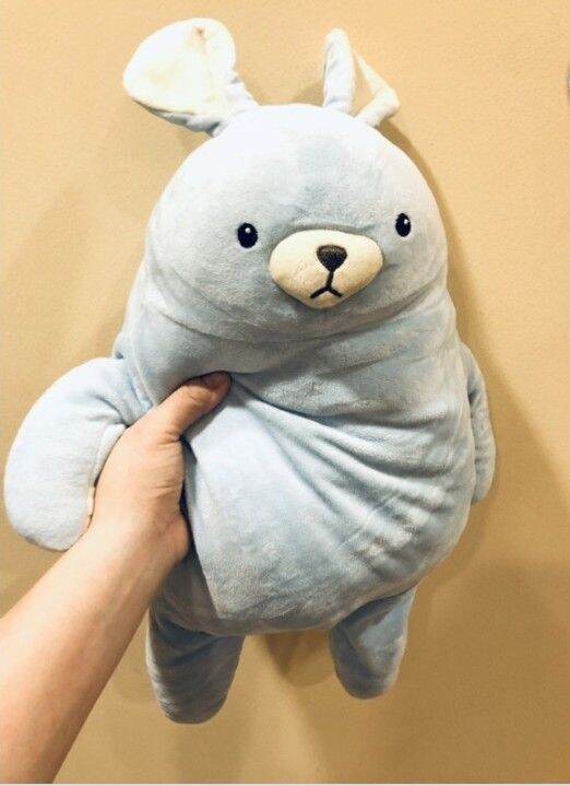 thỏ xám miniso 🐰 mua về xả stress