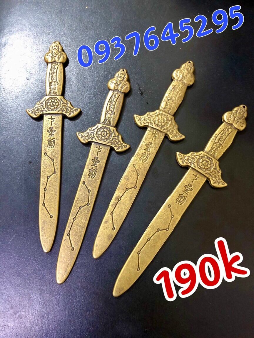 Kiếm thất tinh phong thủy bằng đồng chấn trạch
