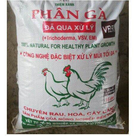 1 bao phân gà dạng bột ủ hoai 15dm3