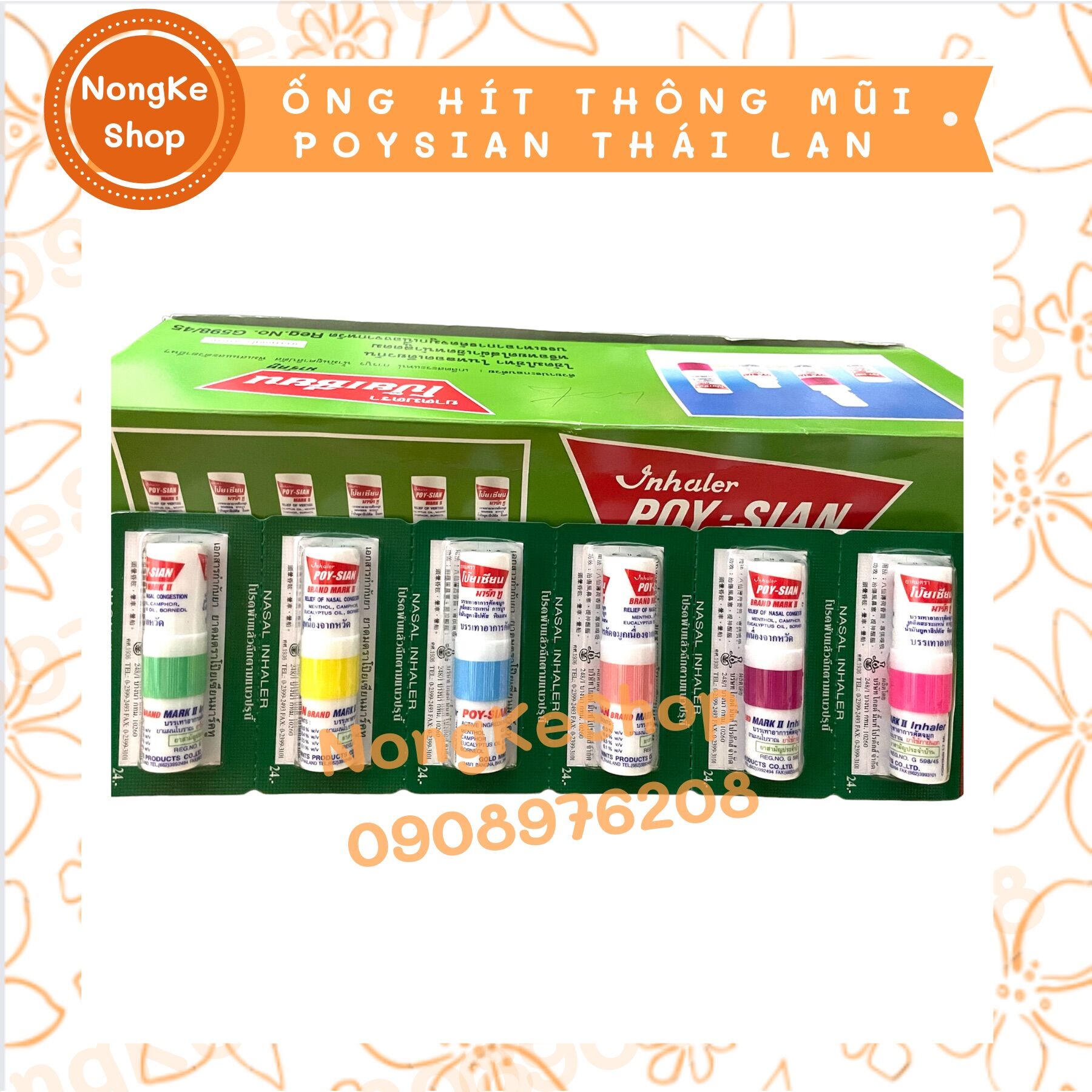 Ống hít thông mũi poysian thái lan