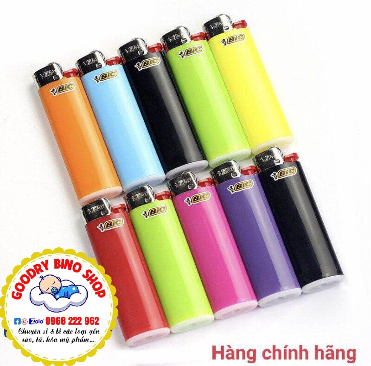 20 cai bật lửa Bic hộp quẹt Bic hàng chính hãng Pháp