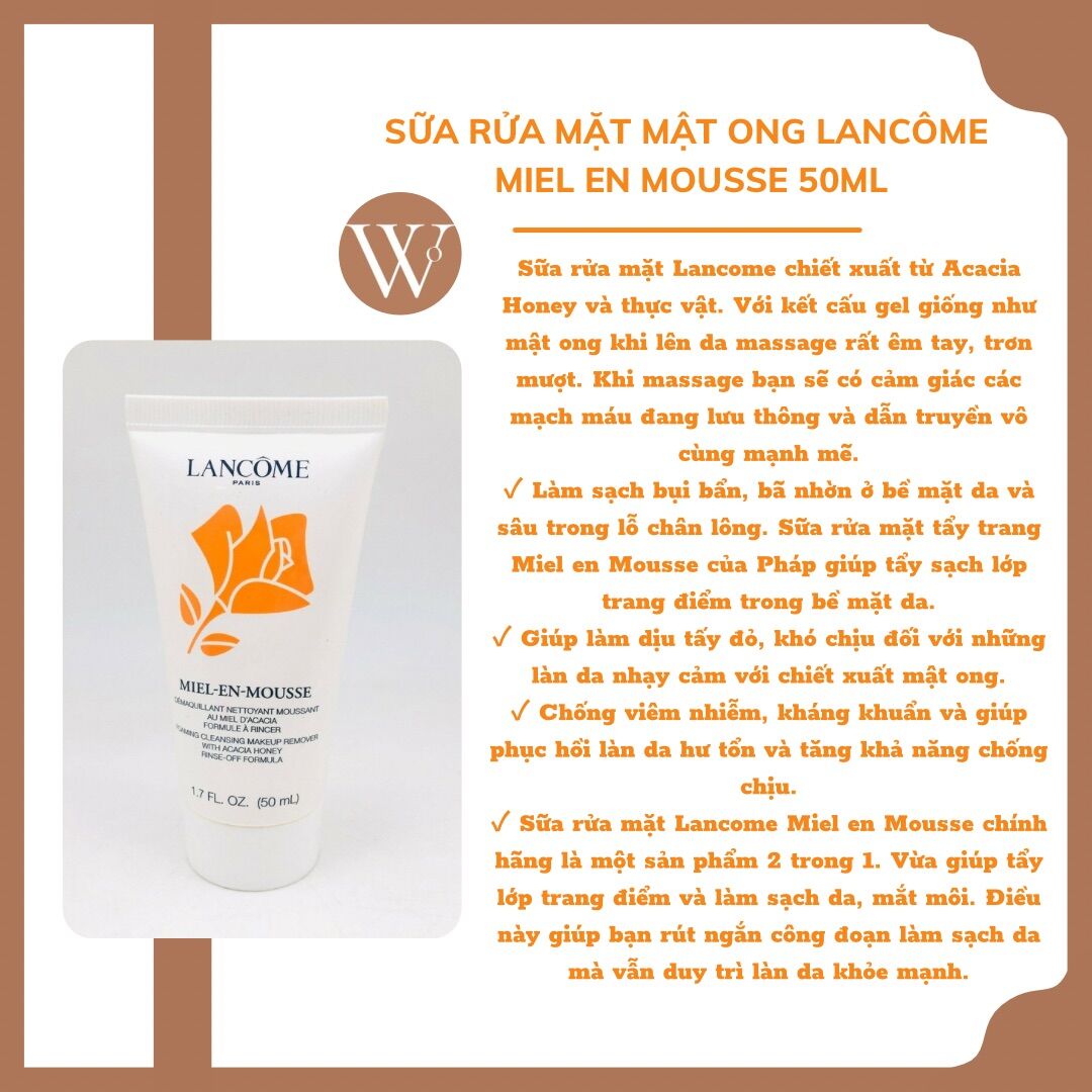 [ USA ] Sữa rửa mặt LANCÔME