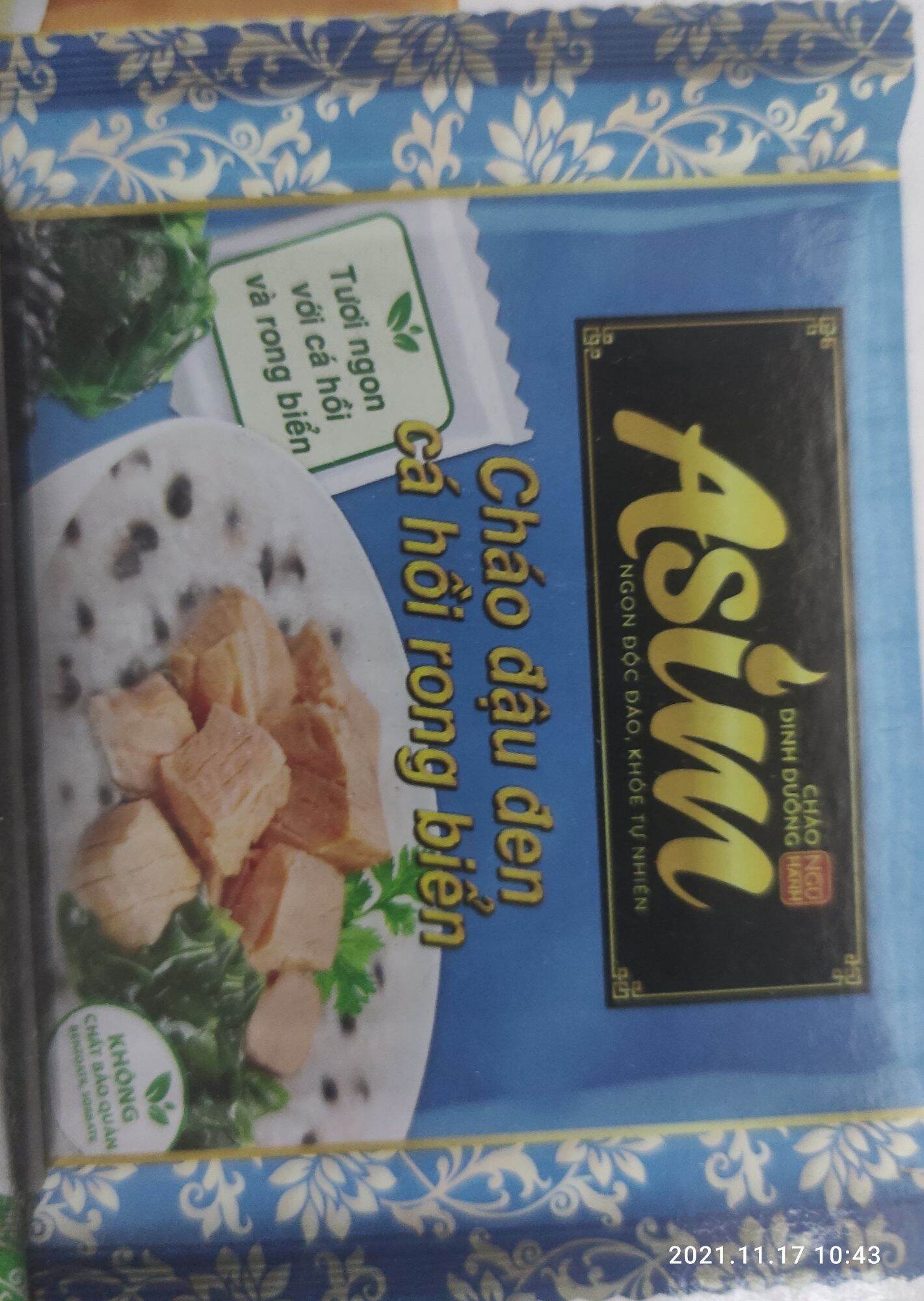 CHÁO ASIM NGŨ VỊ (5 LOẠI TRỘN) 72GR(30 GÓI/THÙNG) GẤU ĐỎ