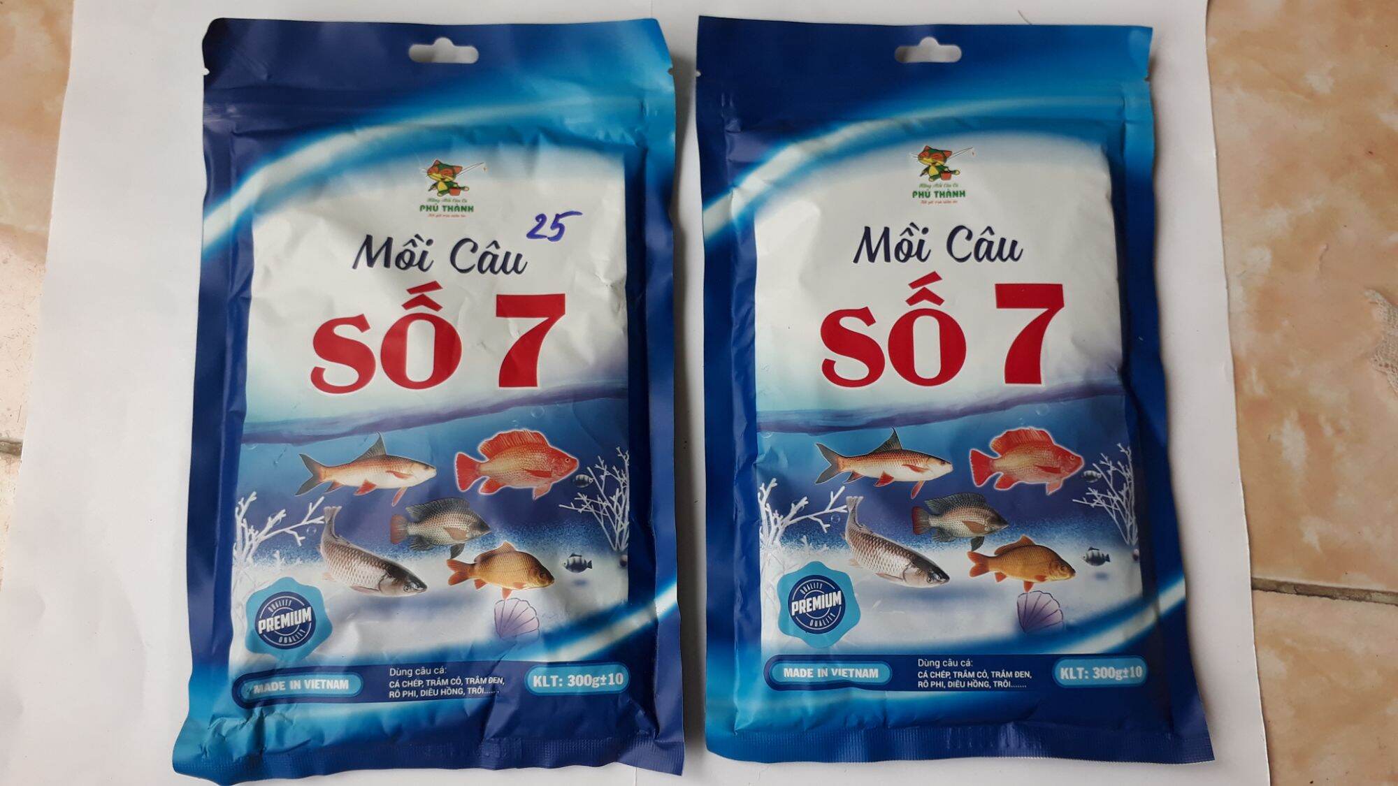 2 Gói Mồi Câu Cá Phú Thành Số 7_ Mồi Câu Đa năng
