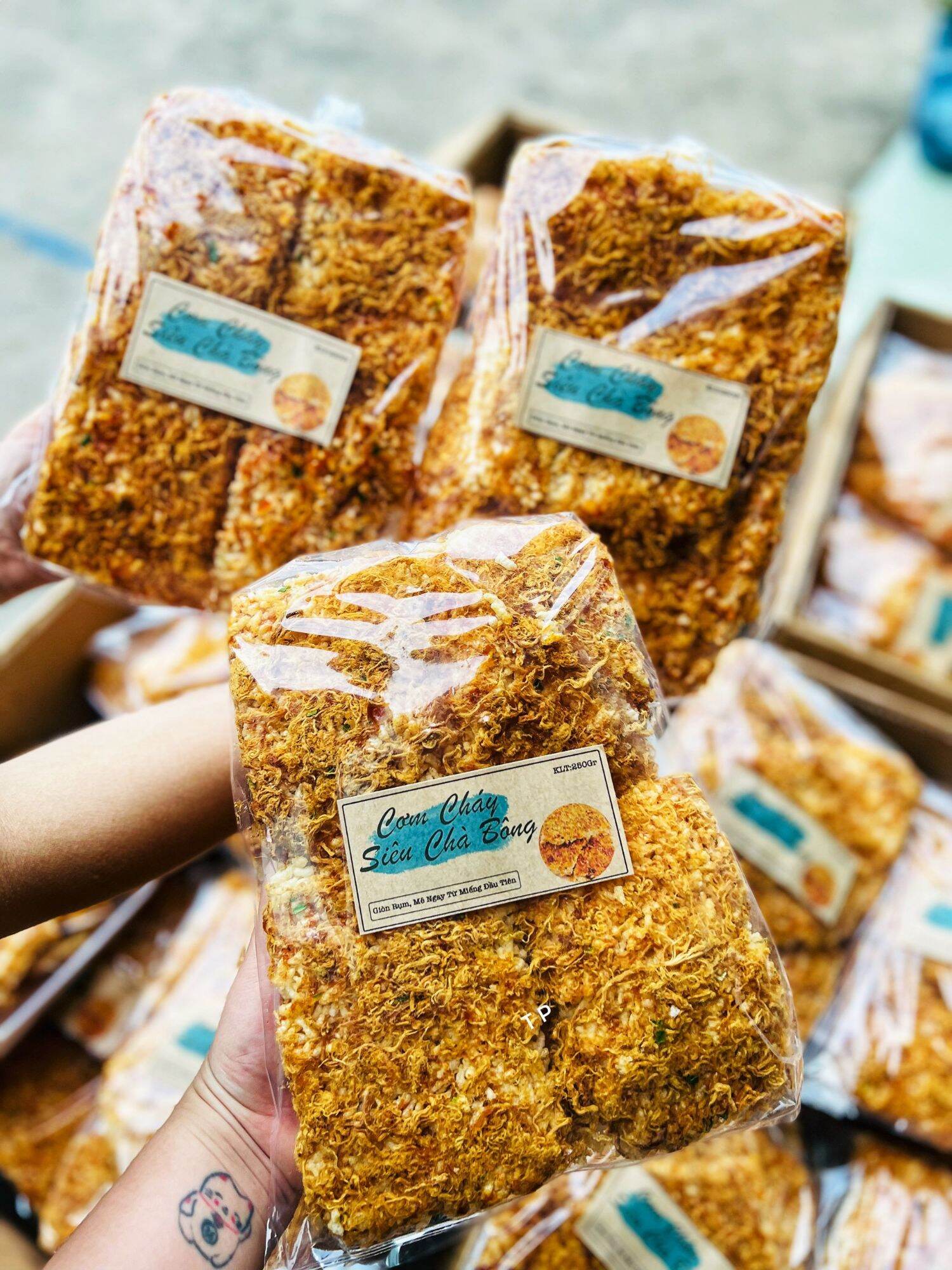 Cơm cháy miếng siêu chà bông 250g