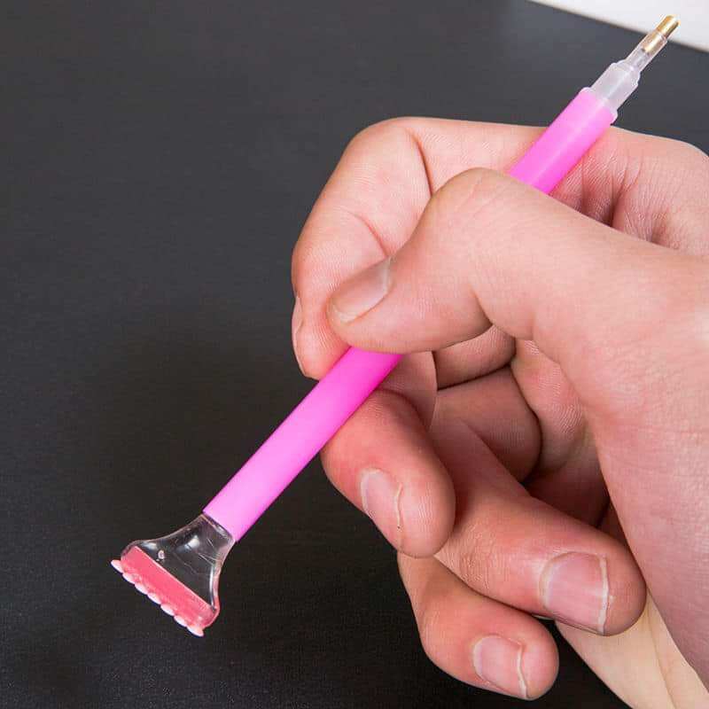 combo 3 bút đính tranh đá DIY 2 đầu 6 viên