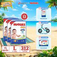 [Chỉ 25-29.06 GIẢM THÊM 90K] Combo 3 Gói Tã/bỉm quần HUGGIES SKINCARE MEGA JUMBO size L96+8 miếng/ L100+4 miếng