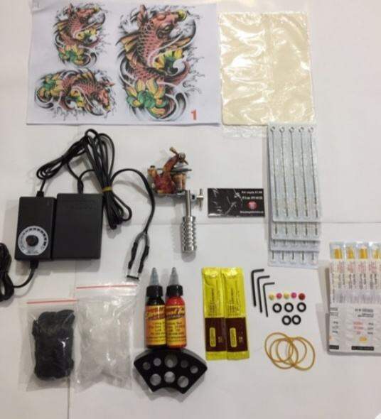 Bộ 1 máy xăm dành cho người mới học xăm :D2