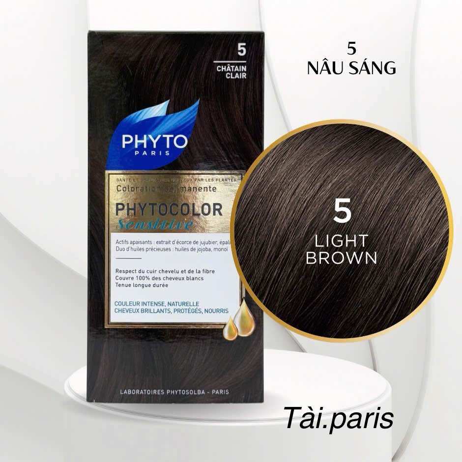 Thuốc Nhuộm Tóc Phủ Bạc Hữu Cơ Phyto cho da nhạy cảm