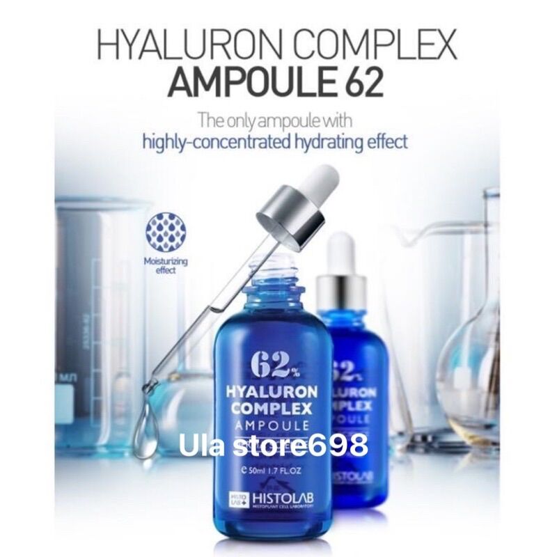 [Hàng Cty] Tinh Chất Cấp Ẩm Phục Hồi HISTOLAB 62% Hyaluron Complete Ampoule 50ml