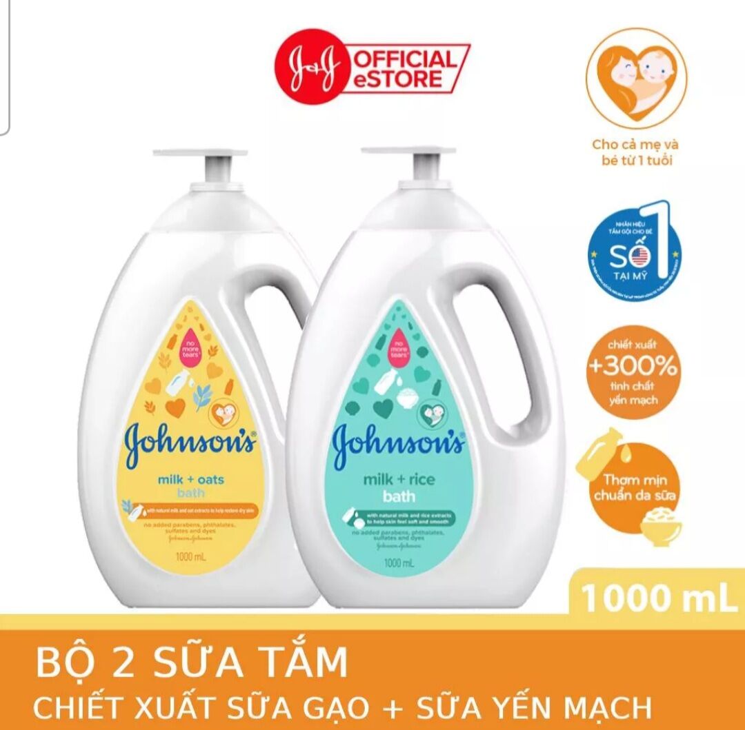 Sữa Tắm Cho Bé Johnson's Baby - Dung Tích 1000ml (MỚI)