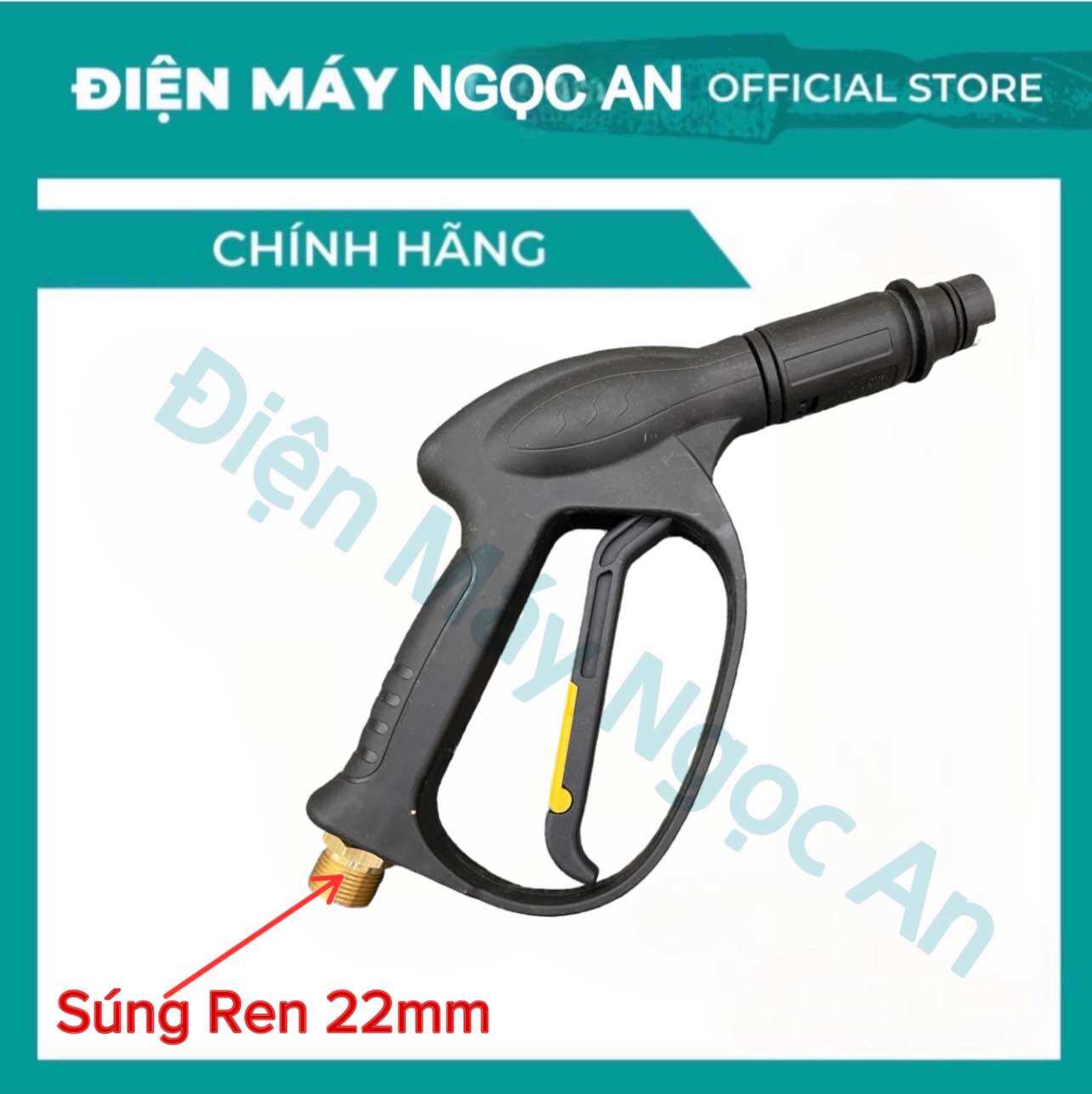 Súng xịt rửa xe loại tốt cần nối dài loại ren 22mm. súng rửa xe áp lực cao