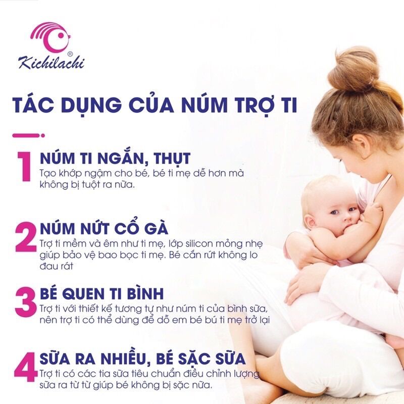 Núm trợ ty Kichilachi miếng bảo vệ đầu ti cho mẹ (Hộp 2 chiếc)