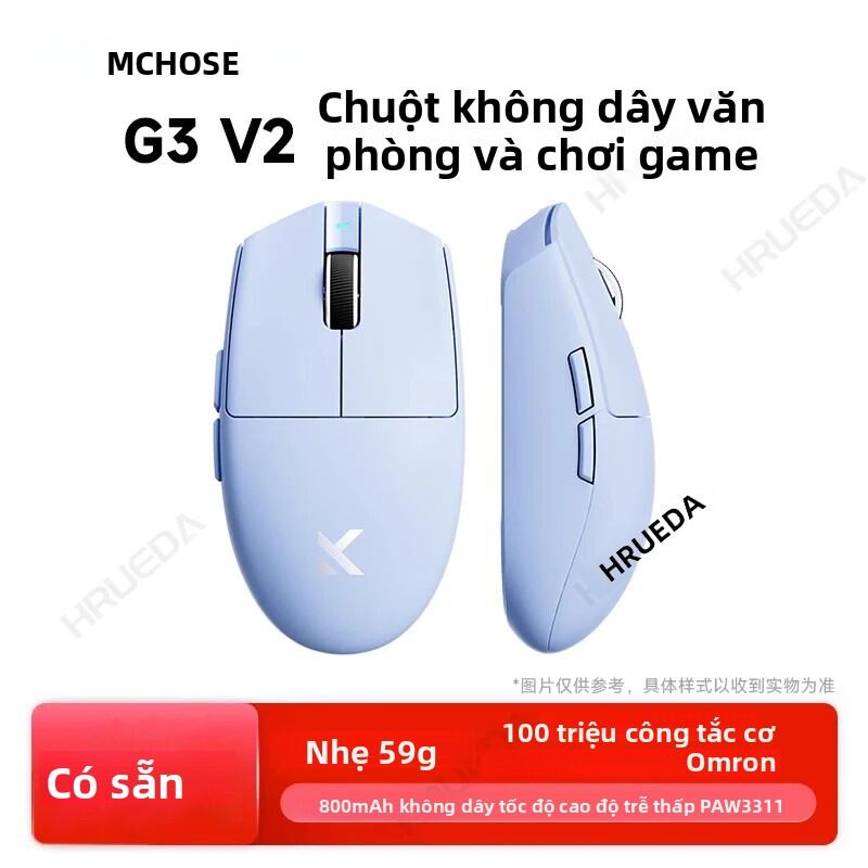 Chuột Chơi Game MCHOSE G3 V2 Pro - Chuột Không Dây Ba Chế Độ Thiết Kế Công Thái Học 26000DPI Pin Sạc
