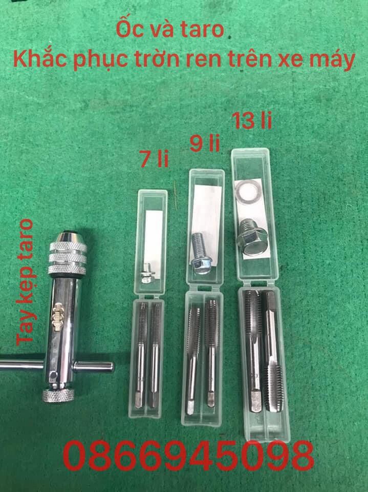 Ốc 7li ,9 li , 13li + long đen khắc phục trờn ren trên xe máy