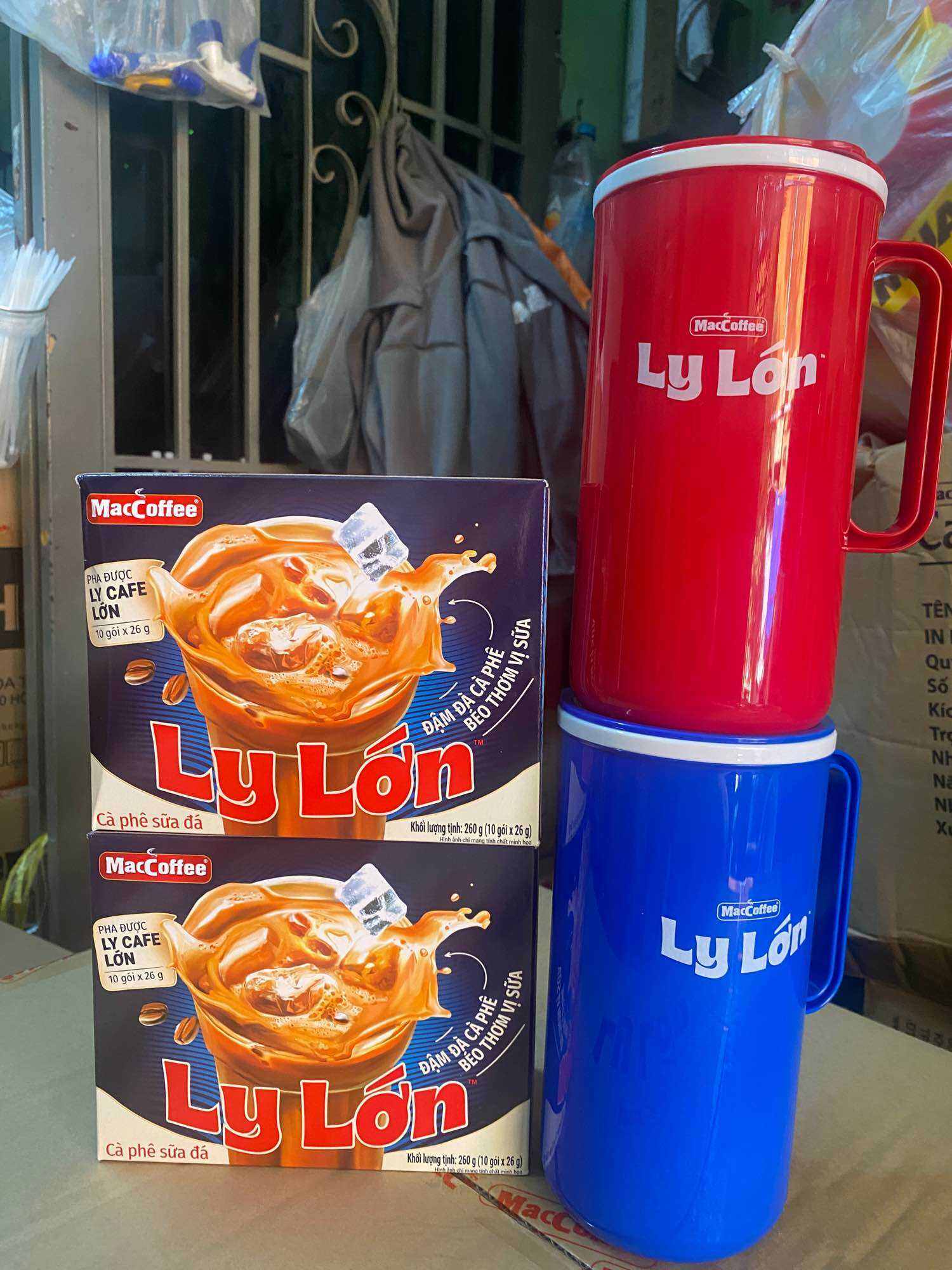 CÀ PHÊ SỮA LY LỚN TẶNG CA GIỮ NHIỆT 750ml