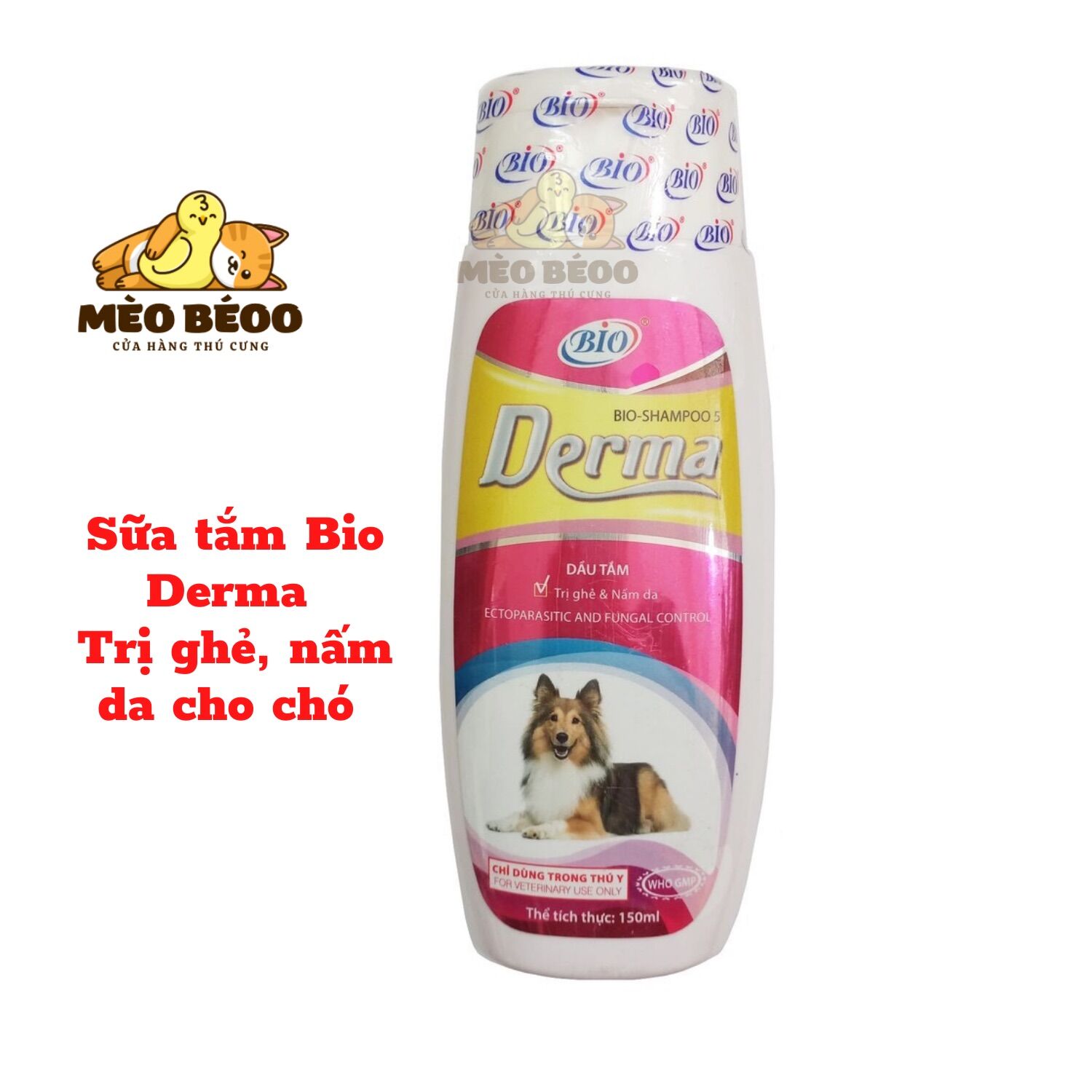Sữa tắm trị ghẻ nấm cho chó Bio Derma - 150ml