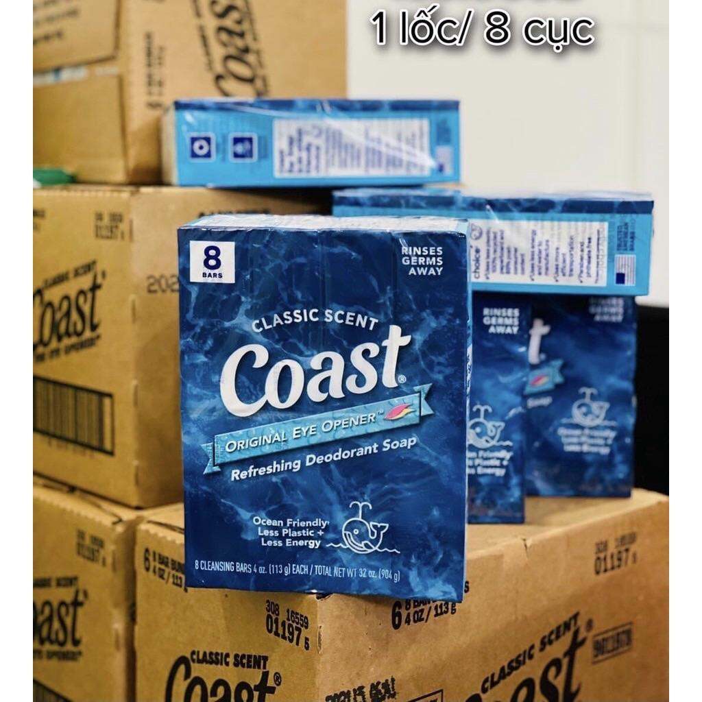 Lốc 8 cục xà bông Coast 113g của Mỹ