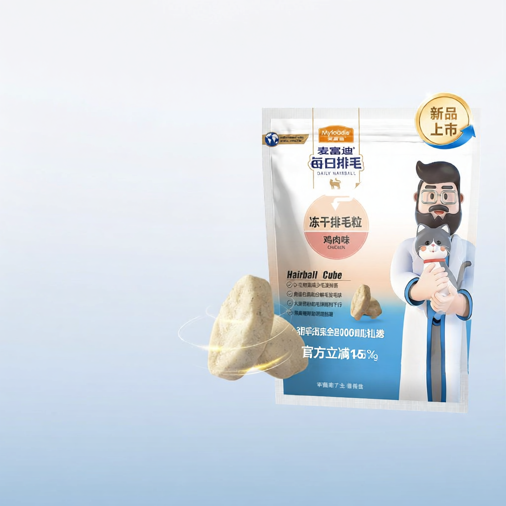 MYFOODIE | Thức Ăn Khô Mèo Vị Gà Điều Trị búi Lông 100g