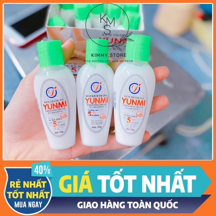 Lẻ 1 chai 20g kích trắng yunmi sữa