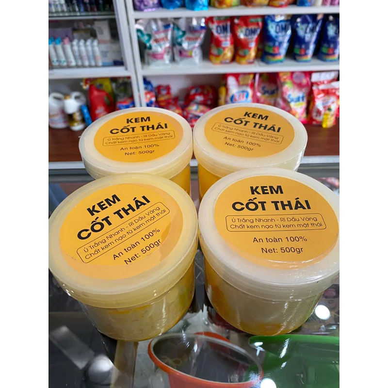 500gr Kem body cốt Thái rỉ dầu vàng.