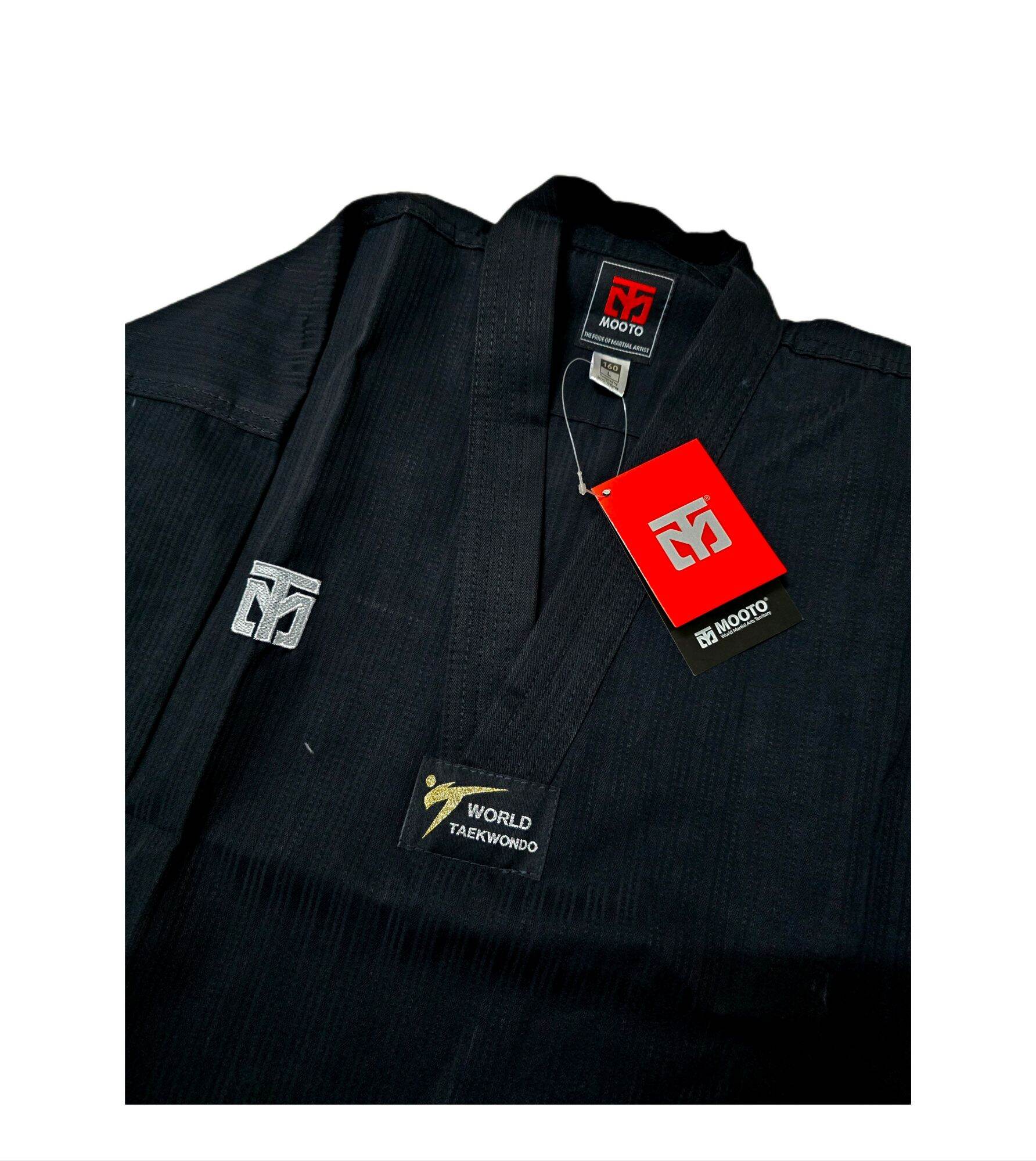 Võ phục Taekwondo Mooto full Black