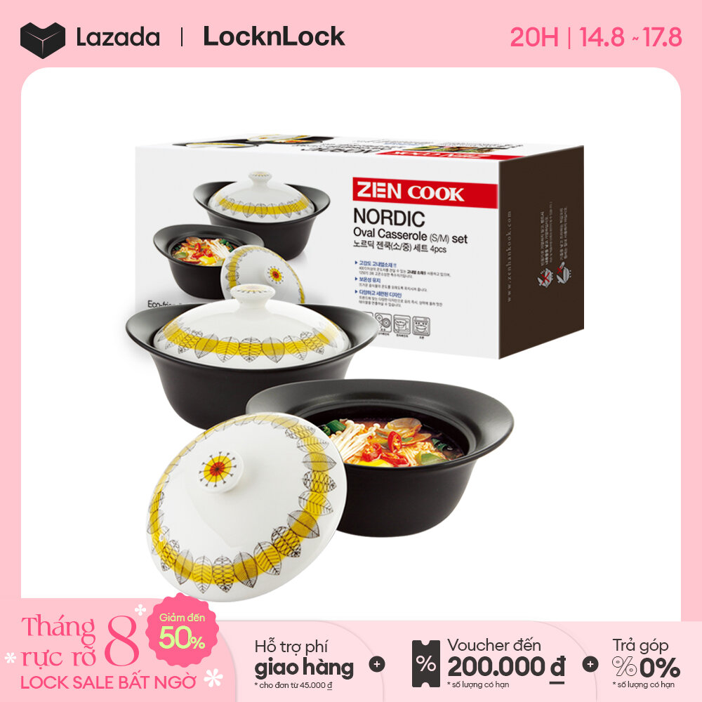 Slt652 - bộ nồi zen cook balloon bằng sứ