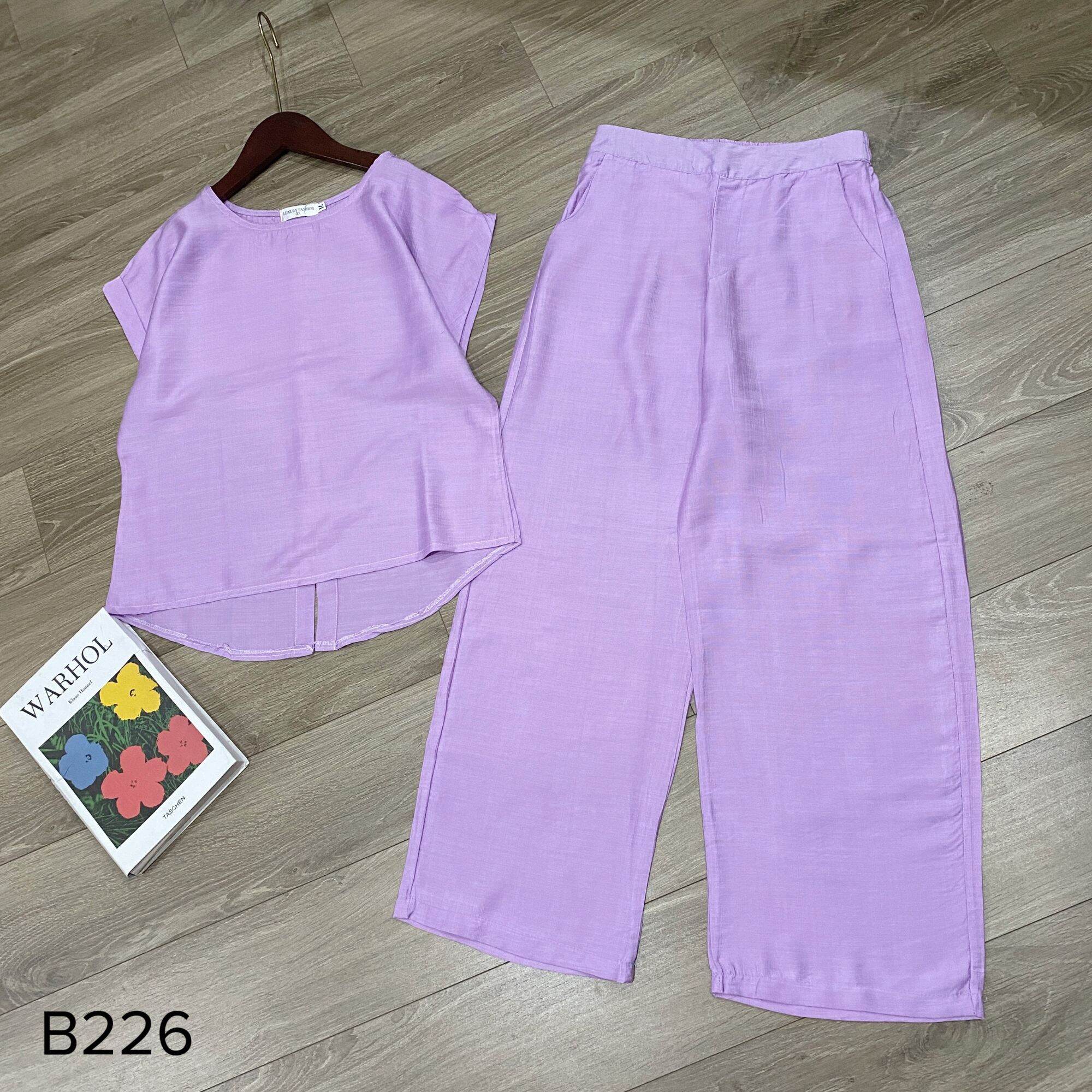 40-68kg, Bộ đũi, Set đũi tơ xước mềm mát, bộ đũi cổ tròn quần dài, đồ bộ nữ sát nách, đồ đi biển