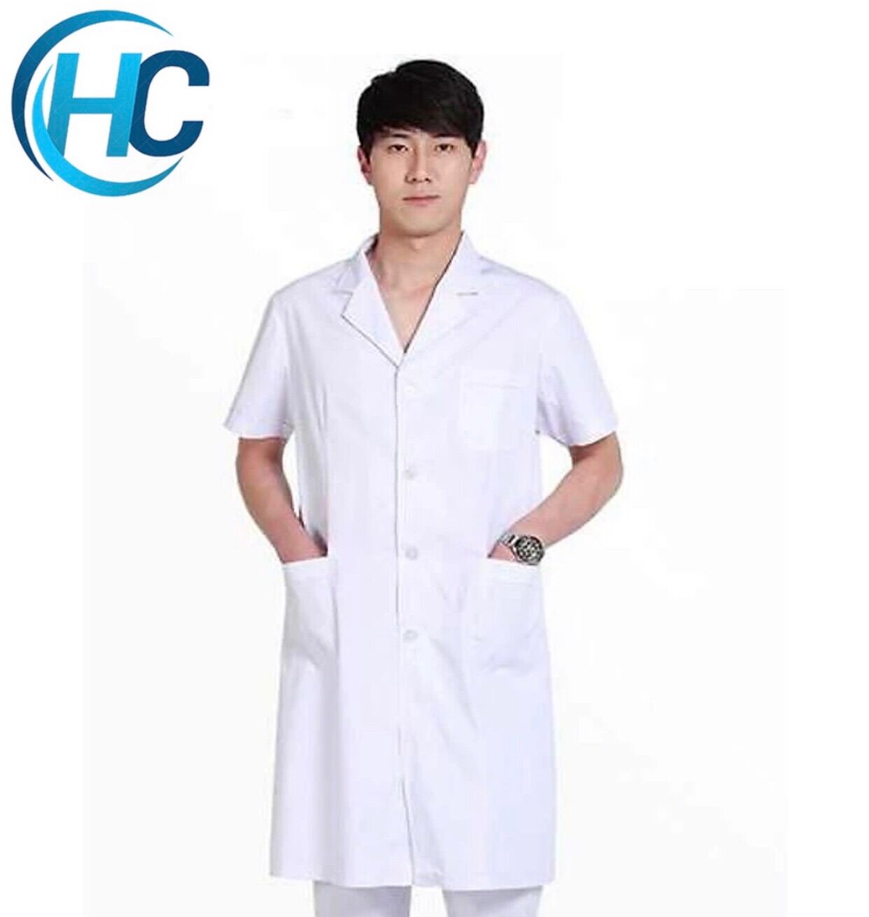 [CHÍNH HÃNG] Áo Blouse Trắng Nam, Nữ Bác Sĩ (Ngắn Tay, Dài Tay)