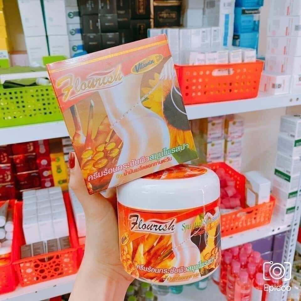 Kem tan mỡ gừng thái lan flourish 500g