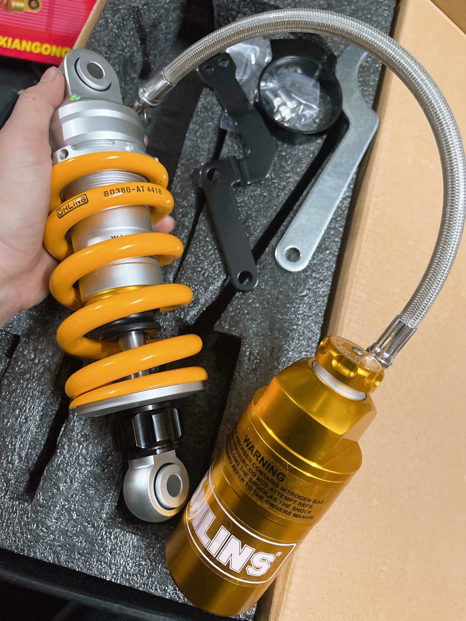 Phuộc ohlins bình dầu gắn winner winx